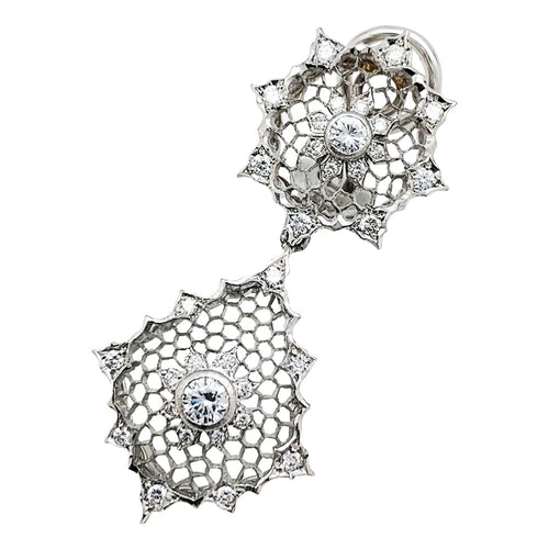 Boucles d'oreilles Boucles d'oreilles Buccellati "Dentelle", diamants. 58 Facettes 30487