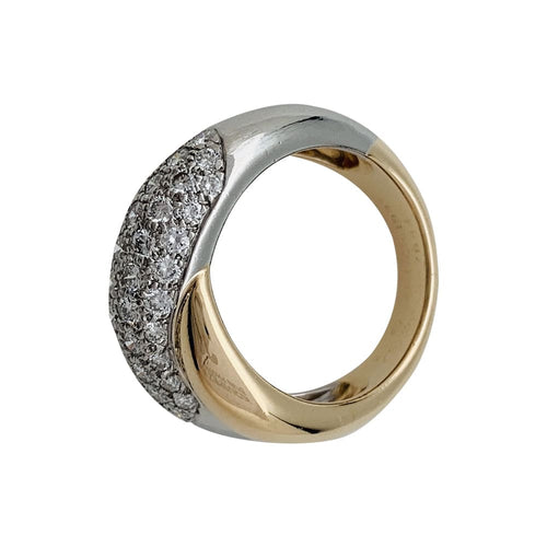 Bague 52 Bague Cartier "Colisée" or jaune, platine et diamants 58 Facettes 29987