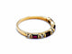 Bague 51 Bague Demie Alliance Or jaune Rubis 58 Facettes 1048330CN