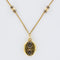 Collier Collier ancien médaillon et coulants émaillés et diamants 58 Facettes 18-357