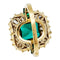 Bague 50 Bague en or jaune jupe émeraude 4,12 carats, diamants. 58 Facettes 30506