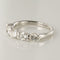 Bague 55 Bague or blanc 5 diamants 58 Facettes 18-144-55