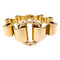 Bracelet Bracelet Tank en or rose, diamants et pierres rouges. 58 Facettes 29753