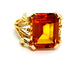 Bague 59 Bague Or jaune Citrine 58 Facettes 1126570CN