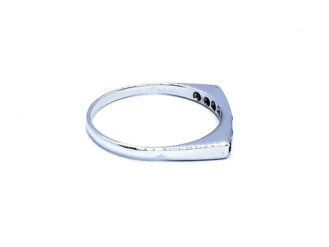 Bague 58 Bague Or blanc Saphir 58 Facettes 930703CN