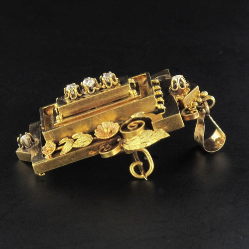 Broche Broche - Pendentif en or, diamants et perles fines 58 Facettes 3222-7282829