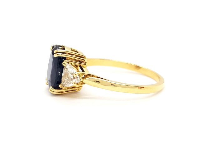 Bague 55 Bague Or jaune Saphir 58 Facettes 757301CN