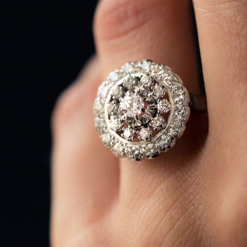 Bague 59 Bague ronde diamants 58 Facettes 19-481-48