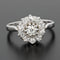 Bague 56 Bague marguerite diamants or blanc 58 Facettes 20-408-52