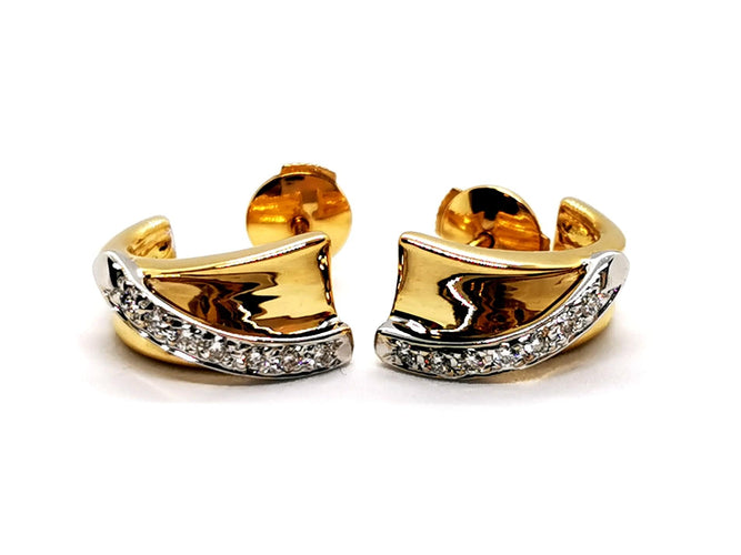 Boucles d'oreilles Boucles d'oreilles Or jaune Diamant 58 Facettes 1117930CN