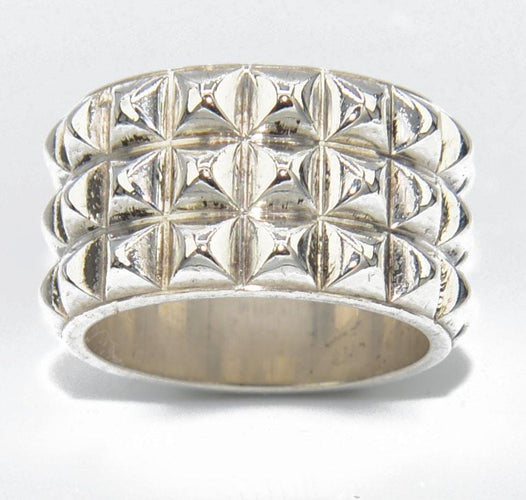 Bague Bague Hermès modèle espionne en argent 58 Facettes 0