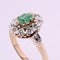 Bague 53 Bague ancienne pompadour émeraude diamants 58 Facettes 19-528-48