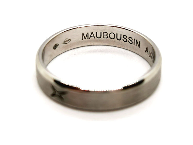 Bague 53 Mauboussin Bague Alliance Toi éternelle mon amour Or blanc 58 Facettes 1157636CN