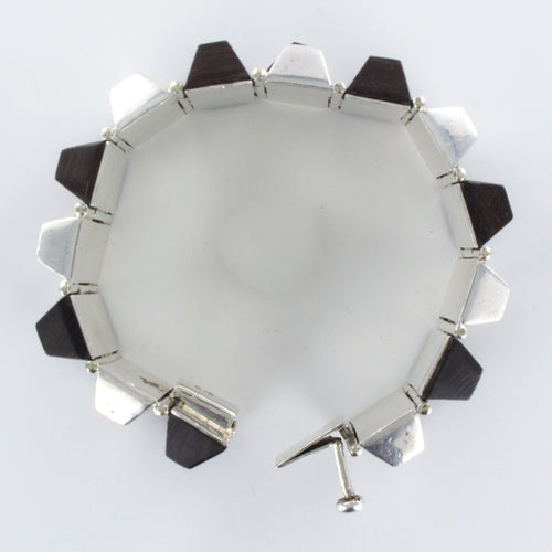 Bracelet Bracelet argent et bois de rose 58 Facettes 20-019