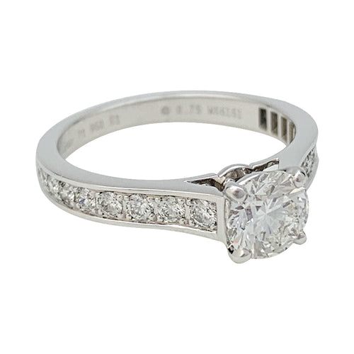 Bague 51 Bague Cartier "1895" en platine, diamant 0,75 carat. 58 Facettes 29844-1