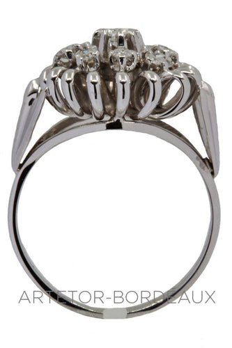 Bague 56 Bague fleur 50' diamants 58 Facettes 32761