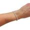 Bracelet Bracelet ligne en or blanc, 5 carats de diamants. 58 Facettes 29283