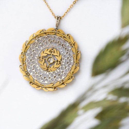 Pendentif Pendentif diamants rosace 58 Facettes 13-069-7402260