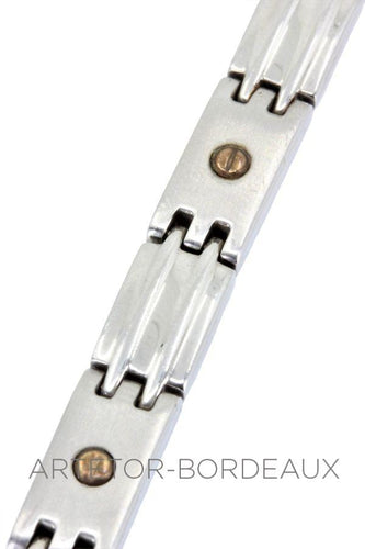 Bracelet Bracelet homme or et acier 58 Facettes 14131