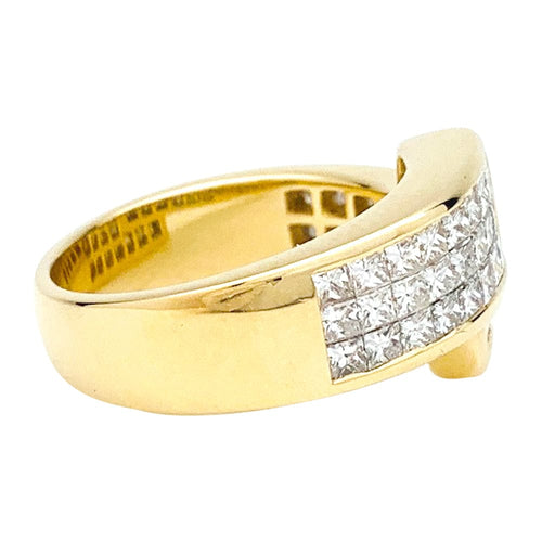 Bague 53.5 Bague toi & moi en or jaune et diamants. 58 Facettes 29959