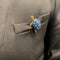 Broche Broche Boucheron tortue or jaune, émail et saphir. 58 Facettes 29701