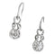 Boucles d'oreilles Boucles d'oreilles "Noeud d'Héraclès" en or blanc et diamants. 58 Facettes 29979