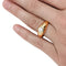 Bague 59 Bague chevalière en or jaune et diamant, 0,50 carat environ. 58 Facettes 28586