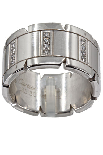 Bague 56 Bague "Tank Française" signée Cartier 58 Facettes