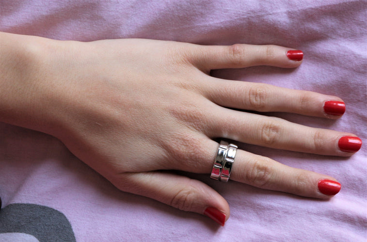 Bague 53 MAUBOUSSIN bague "Amour de ma vie à la Folie" 58 Facettes 378-1