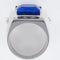 Bague 54 Bague lapis lazuli cristal de roche et diamants 58 Facettes 17-358-54-1