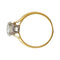 Bague 52 Solitaire diamant 2,01 carats deux ors. 58 Facettes 30490