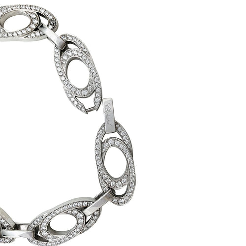 Bracelet Bracelet Chopard "Ellipse" or blanc et diamants. 58 Facettes 30469