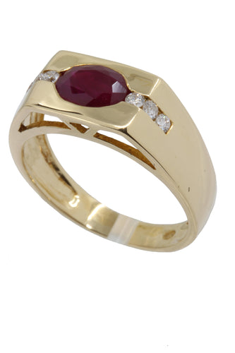 Bague Bague rubis et diamants 58 Facettes