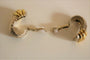 Boucles d'oreilles O.J PERRIN Boucles d'Oreilles godrons Argent et Or 58 Facettes 297