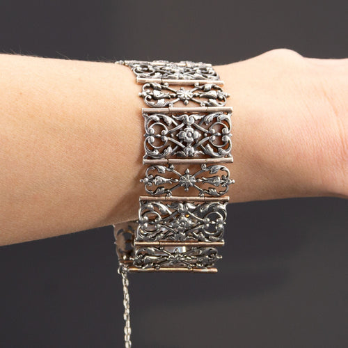 Bracelet Bracelet ancien argent et vermeil 58 Facettes 20-406