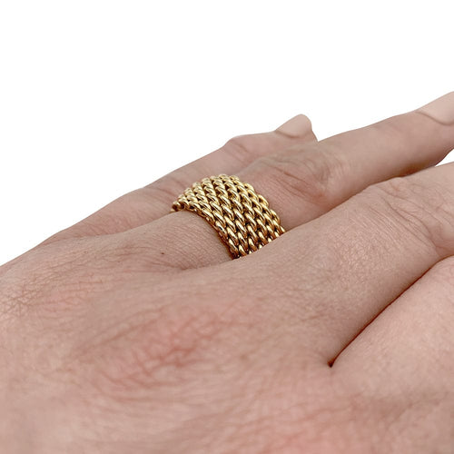 Bague 50 Bague Tiffany & Co., "Somerset", en or jaune 58 Facettes 30343