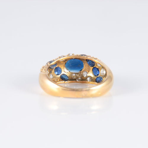 Bague Bague Jonc saphir Diamants 58 Facettes 0