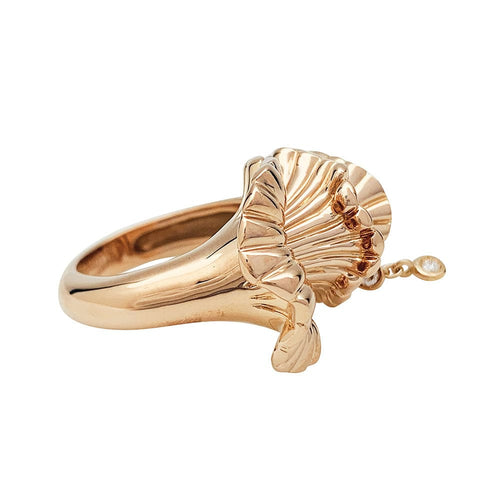 Bague 55 Bague Boucheron, "Exquises confidences", or rose et diamants. 58 Facettes 30662