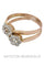 Bague 54 Toi et moi ancien 58 Facettes 34301