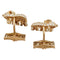 Boutons de manchette Boutons de manchette Cartier Eléphants sertis de brillants. 58 Facettes 30066