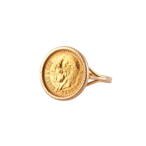 Bague 50 Bague Pièce 2 Pesos 58 Facettes JB13
