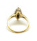 Bague 55 / Jaune et blanc / Or 750 Bague Marquise Or et diamants 58 Facettes 190115R