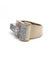 Bague 46 / Jaune et blanc / Or 750‰ et Platine 950‰ Bague Tank Diamants 58 Facettes 230041SP