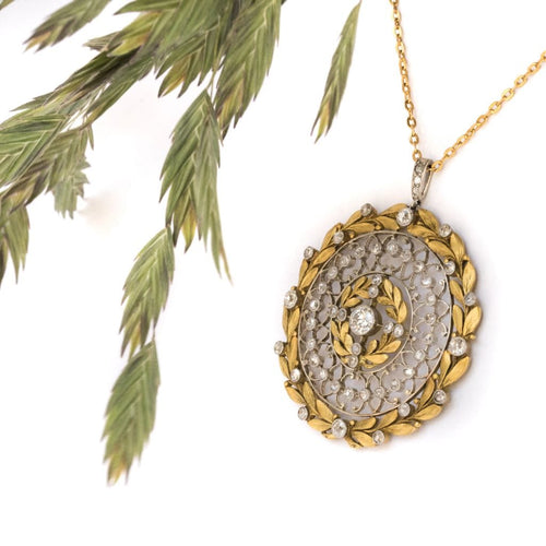 Pendentif Pendentif diamants rosace 58 Facettes 13-069-7402260