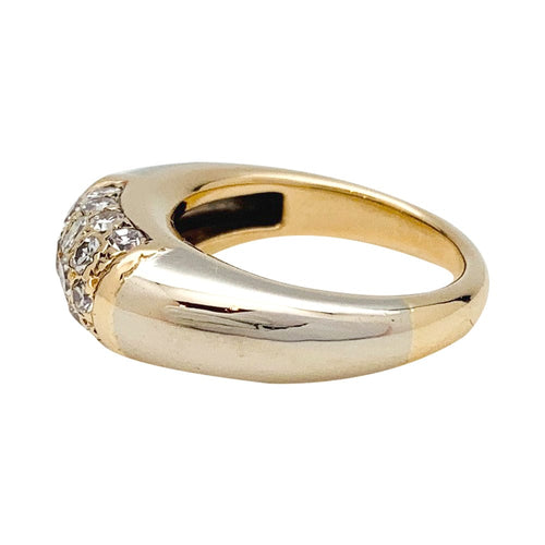 Bague 48 Bague Van Cleef & Arpels modèle "Philippine" en or jaune et blanc, diamants. 58 Facettes 29725-1