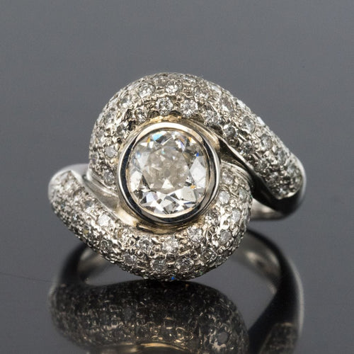 Bague 50 Bague tourbillon diamants or blanc 58 Facettes 15-269-50-1
