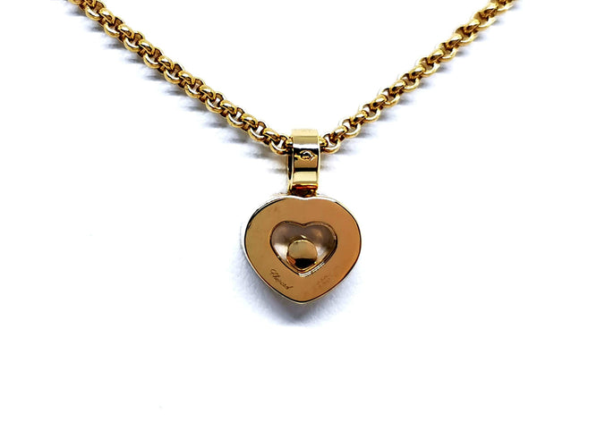 Collier Chopard Collier Coeur Happy diamonds Or jaune Diamant 58 Facettes 1050180CN