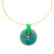 Pendentif Pendentif Roland Schad en or jaune, diamants, jadéite et opale. 58 Facettes 29944/29945