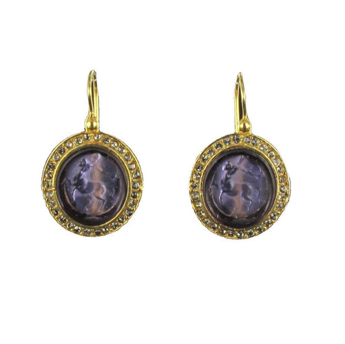 Boucles d'oreilles Boucles d'oreilles intailles et cristaux 58 Facettes SO029V-8402379