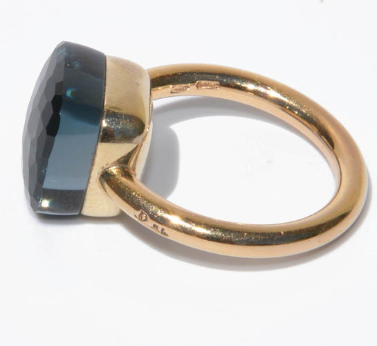 Bague Bague nudo XL en topaze bleue london blue 58 Facettes